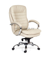 Офисное кресло Chairman   795   Россия  кожа черная|белый|1 рис1