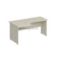 К.133 Стол эргономичный левый 1600-750-900_Орех французский рис1