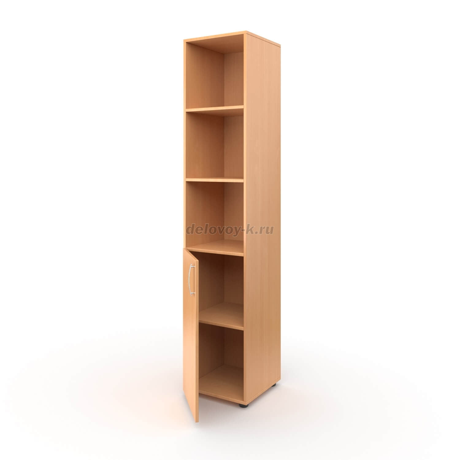 Шкаф для учебных пособий полуоткрытый узкий 400*420*1950 фото