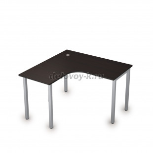 2М.128 Стол криволинейный левый на металлических опорах (1200*1200*750) рис4