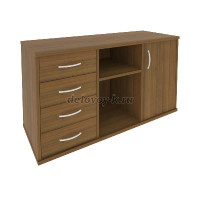 Тумба под оргтехнику сервисная (4 ящика фолдинг) А.ТМ-2 рис1