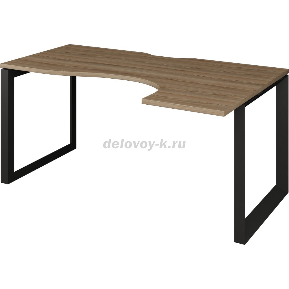 Стол эргономичный правый на металлокаркасе НТМП.О-040 ПР  1400*1100*750мм фото