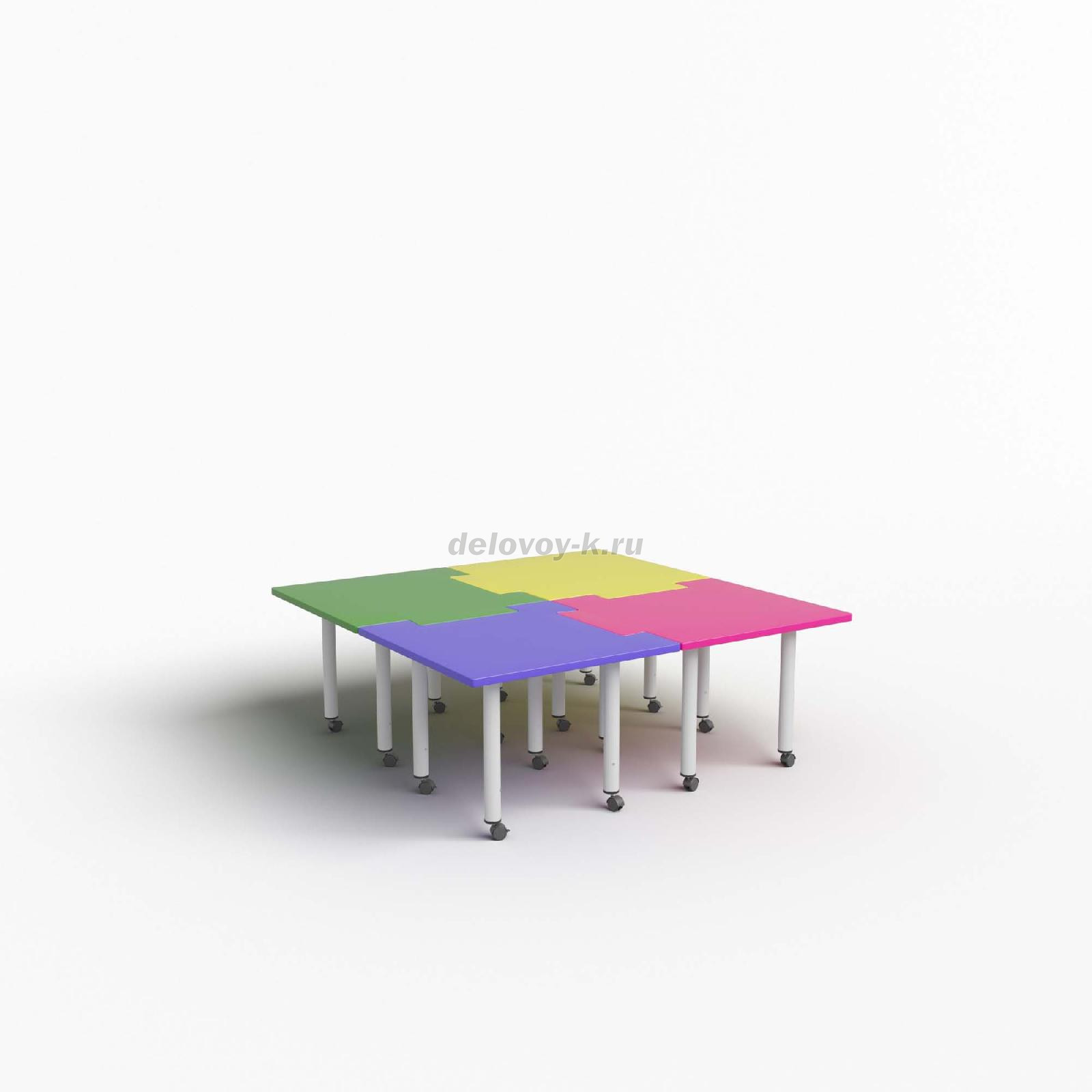 Стол детский регулируемый "ПАЗЛ" столешница МДФ  краска гр. 1-3 фото