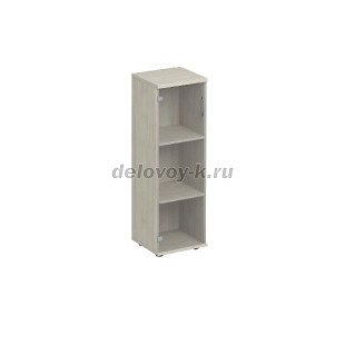 К.358 Шкаф для документов средний узкий с прозрачным стеклом 400*1230*380 рис1
