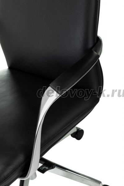Кресло руководителя Бюрократ _VEGA кожа крестовина алюминий рис3