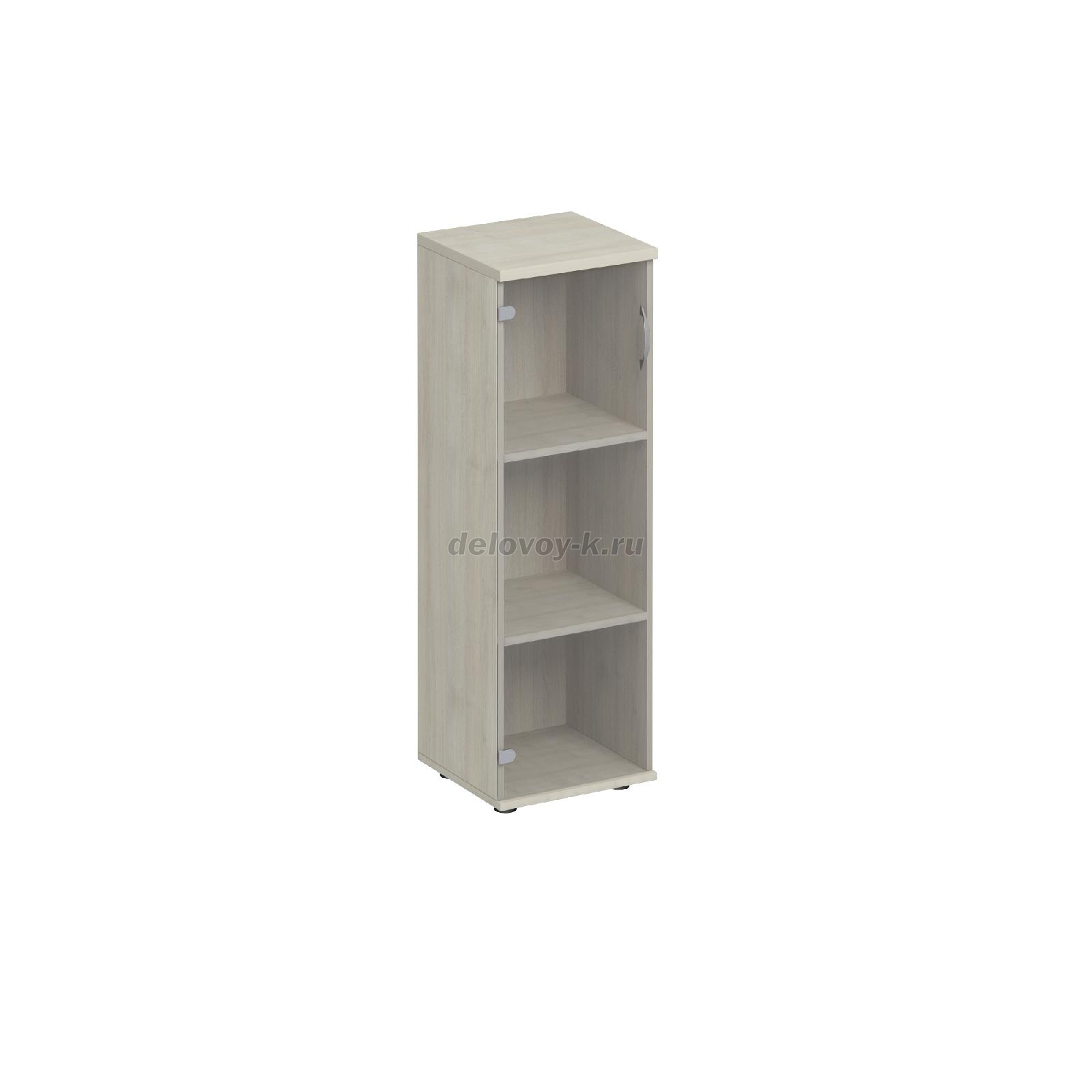 К.358 Шкаф для документов средний узкий с прозрачным стеклом 400*1230*380 фото